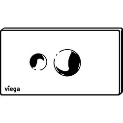 Viega Visign for Style 10 WC-Betätigungsplatte 8315.1, Kunststoff, Weiß-Alpin... VIEGA-596316 4015211596316 (Abb. 1)