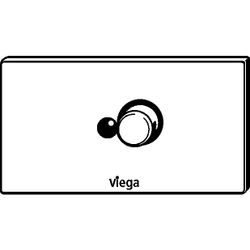 Viega Visign for Public 5 Abdeckplatte8326.3, Edelstahl, Weiß-Alpin... VIEGA-699437 4015211699437 (Abb. 1)