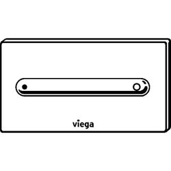Viega Visign for Style 11 WC-Betätigungsplatte 8331.1, Kunststoff, Weiß-Alpin... VIEGA-597108 4015211597108 (Abb. 1)
