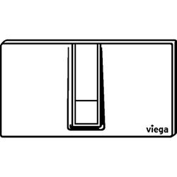 Viega Visign for Style Betätigungsplatte 14 8334.1, Weiß-Alpin... VIEGA-654689 4015211654689 (Abb. 1)
