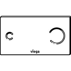 Viega WC Betätigungsplatte 8352.11 in 271 x 140mm, Glas / ESG klar/hellgrau... VIEGA-622671 4015211622671 (Abb. 1)