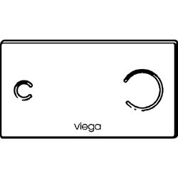 Viega Visign for More 100 WC-Betätigungsplatte 8352.3, Glas, Parsol/Schwarz... VIEGA-632878 4015211632878 (Abb. 1)