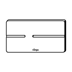 Viega Visign for More 105 sensitive WC-Betätigungsplatte 8357.11, Glas, Weiß... VIEGA-759063 4015211759063 (Abb. 1)