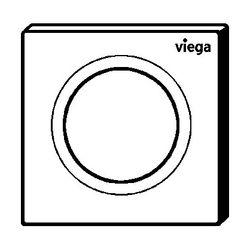 Viega Urinal Betätigungsplatte VfS 20 8610.2 aus Kunststoff in edelmatt... VIEGA-774486 4015211774486 (Abb. 1)