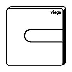 Viega Urinal Betätigungsplatte VfS 23 8613.2 aus Kunststoff in tiefschwarz... VIEGA-774578 4015211774578 (Abb. 1)