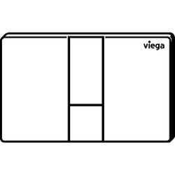 Viega WC Ausstellungsplatte Visign for Style 24 8614.19 aus Kunststoff in tiefschwarz... VIEGA-774035 4015211774035 (Abb. 1)