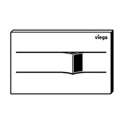 Viega WC Betätigungsplatte VfM 201 8621.1 aus Edelstahl in schwarz matt... VIEGA-773519 4015211773519 (Abb. 1)