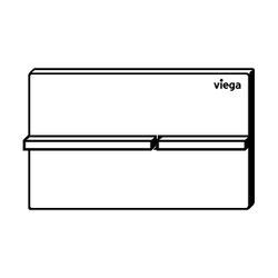 Viega WC Betätigungsplatte VfM 204 8624.1 aus Edelstahl in poliert... VIEGA-773649 4015211773649 (Abb. 1)