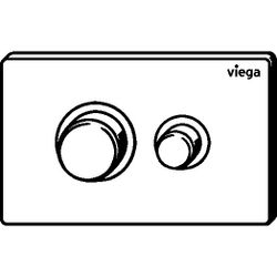 Viega WC Betätigungsplatte VfP 11 8631.1 aus Edelstahl in gebürstet... VIEGA-774325 4015211774325 (Abb. 1)