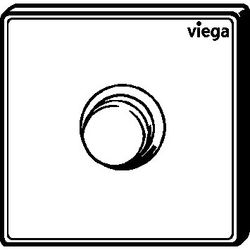 Viega Urinal Betätigungsplatte VfP 11 8631.2 in Edelstahl verkehrsweiß... VIEGA-774615 4015211774615 (Abb. 1)