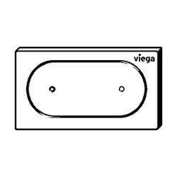 Viega WC Fernauslösung VfS 23 elektr. 8640.1 aus Kunststoff in weiß-alpin... VIEGA-773083 4015211773083 (Abb. 1)