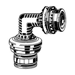 Viega Anschlussbogen 90 Grad mit SC Geopress K 9794TW in 50mm Kunststoff... VIEGA-767501 4015211767501 (Abb. 1)