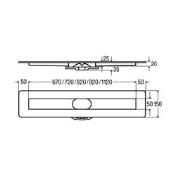 Viega Duschrinnen-Grundkörper Advantix 4982.10 in 800mm Edelstahl... VIEGA-736972 4015211736972 (Abb. 1)