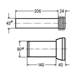 Viega Montagesatz 8010.27 in DN90 Kunststoff schwarz... VIEGA-308414 4015211308414 (Abb. 1)