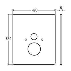 Viega Abdeckplatte 8040.16 in 560x490mm Glas klar/hellgrau... VIEGA-736866 4015211736866 (Abb. 1)