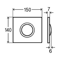 Viega Visign for Style Ausstattungsset 10 8315.2 für Urinal-Spülsystem, Kunststoff verchr... VIEGA-721763 4015211721763 (Abb. 1)