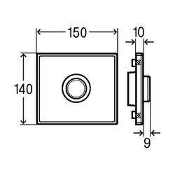 Viega Visign for Public Ausstattungsset 8326.2 für Urinal-Spülsystem, Edelstahl gebürstet... VIEGA-721930 4015211721930 (Abb. 1)
