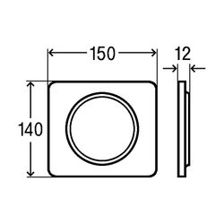Viega Visign for Style 13 Fertigbauset 8333.2 für Urinal-Spülsystem, Kunststoff, Weiß-Alp... VIEGA-654771 4015211654771 (Abb. 1)