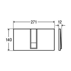 Viega Visign for Style Betätigungsplatte 14 8334.1, Weiß-Alpin... VIEGA-654689 4015211654689 (Abb. 1)
