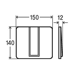 Viega Visign for Style 14 Fertigbauset 8334.2 für Urinal-Spülsystem, Kunststoff verchromt... VIEGA-654573 4015211654573 (Abb. 1)