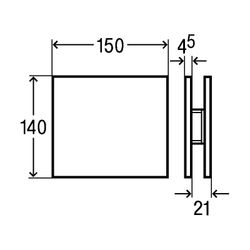 Viega Visign for More 100 Urinal Fertigbauset 8351.2, Metall/Glas/Aluminium, klar/Hellgra... VIEGA-599386 4015211599386 (Abb. 1)