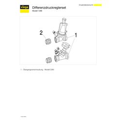 Viega Fonterra Differenzdruckreglerset 1289, Messing... VIEGA-719562 4015211719562 (Abb. 1)