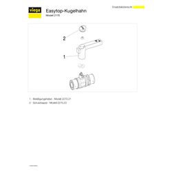 Viega Sanfix P Kugelhahn mit SC-Contur 2170, d. 20mm, Rotguss... VIEGA-587284 4015211587284 (Abb. 1)