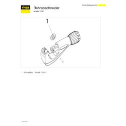 Viega Rohrabschneider 2191 für d. 6-63mm, Kunststoffrohre... VIEGA-571375 4015211571375 (Abb. 1)