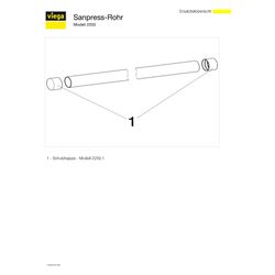 Viega Sanpress Rohr 2203, d. 42x1,5mm, Länge 6m, Edelstahl, Großbund... VIEGA-113001 4015211113001 (Abb. 1)