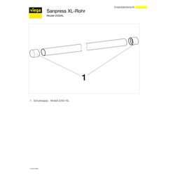 Viega Sanpress XL Rohr 2203XL, d. 76,1x2mm, Länge 6m, Edelstahl, Großbund... VIEGA-354862 4015211354862 (Abb. 1)