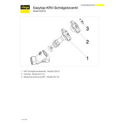 Viega Easytop KRV-Schrägsitzventil 2230.92, DN 32, Siliziumbronze... VIEGA-756789 4015211756789 (Abb. 1)
