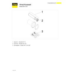 Viega Anschlussset 3817.815, DN 90, Kunststoff, Schwarz... VIEGA-263812 4015211263812 (Abb. 1)