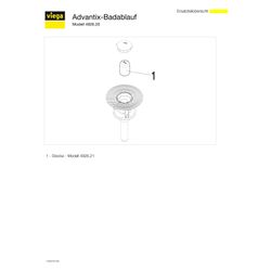 Viega Advantix Badablauf 4926.20, DN 50, Kunststoff, Grau... VIEGA-491642 4015211491642 (Abb. 1)