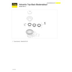Viega Advantix Top Grundkörper 4927.3, DN 50, Kunststoff, Grau... VIEGA-661762 4015211661762 (Abb. 1)