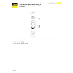 Viega Advantix Einsteckablauf 4937.2, DN 100, Kunststoff, Grau... VIEGA-660758 4015211660758 (Abb. 1)