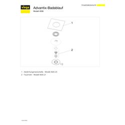 Viega Advantix Badablauf 4938, Kunststoff, Grau... VIEGA-565695 4015211565695 (Abb. 1)