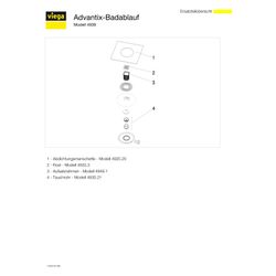 Viega Advantix Badablauf 4939, Kunststoff, Grau... VIEGA-565701 4015211565701 (Abb. 1)