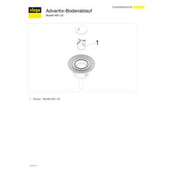 Viega Bodenablauf 4951.20, DN 70, Kunststoff, Grau... VIEGA-491666 4015211491666 (Abb. 1)