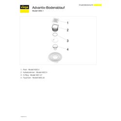 Viega Bodenablauf 4955.1, DN 70, Kunststoff, Grau... VIEGA-557164 4015211557164 (Abb. 1)