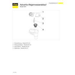 Viega Regenwassersifon 4970, DN 100, Kunststoff, Schwarz... VIEGA-586744 4015211586744 (Abb. 1)