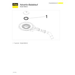 Viega Advantix Badablauf 4980.63, DN 40/50, Kunststoff... VIEGA-687687 4015211687687 (Abb. 1)