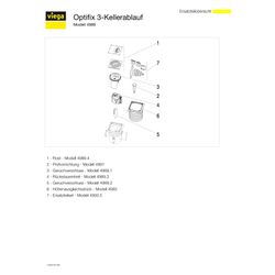Viega Optifix 3 Kellerablauf 4989, 70x100mm, Kunststoff, Grau... VIEGA-462963 4015211462963 (Abb. 1)