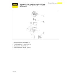 Viega Röhrengeruchverschluss Sperrfix, 4995.1, G 1 1/2" x 50x170mm, Kunststoff... VIEGA-607135 4015211607135 (Abb. 1)
