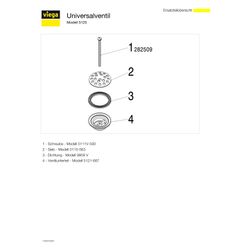 Viega Universalventil 5125, G 1 1/4" x 60mm, Chromnickelstahl... VIEGA-104337 4015211104337 (Abb. 1)