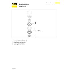 Viega Schaftventil 5226.1, G 1 1/4" x 60x70mm, Messing verchromt... VIEGA-116637 4015211116637 (Abb. 1)