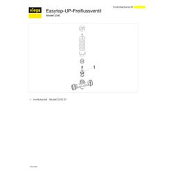 Viega Raxofix UP-Freiflussventil mit SC-Contur 5340, d. 16mm, Einbautiefe 45-130mm, Siliz... VIEGA-649685 4015211649685 (Abb. 1)