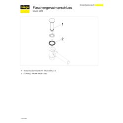 Viega Flaschengeruchverschluss 5420, G 1 1/4", Kunststoff verchromt... VIEGA-470081 4015211470081 (Abb. 1)