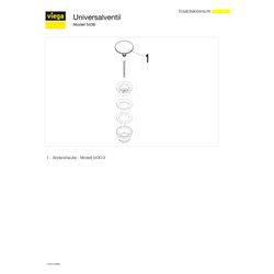 Viega Schaftventil 5438, G 1 1/4" x 63mm, Messing verchromt, nicht verschließbar... VIEGA-492670 4015211492670 (Abb. 1)