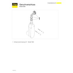 Viega Geruchverschluss 5636, DN 40, Kunststoff, Weiß... VIEGA-364625 4015211364625 (Abb. 1)