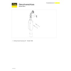 Viega Geruchverschluss 5636.1, DN 40/50, Kunststoff, Weiß... VIEGA-364687 4015211364687 (Abb. 1)